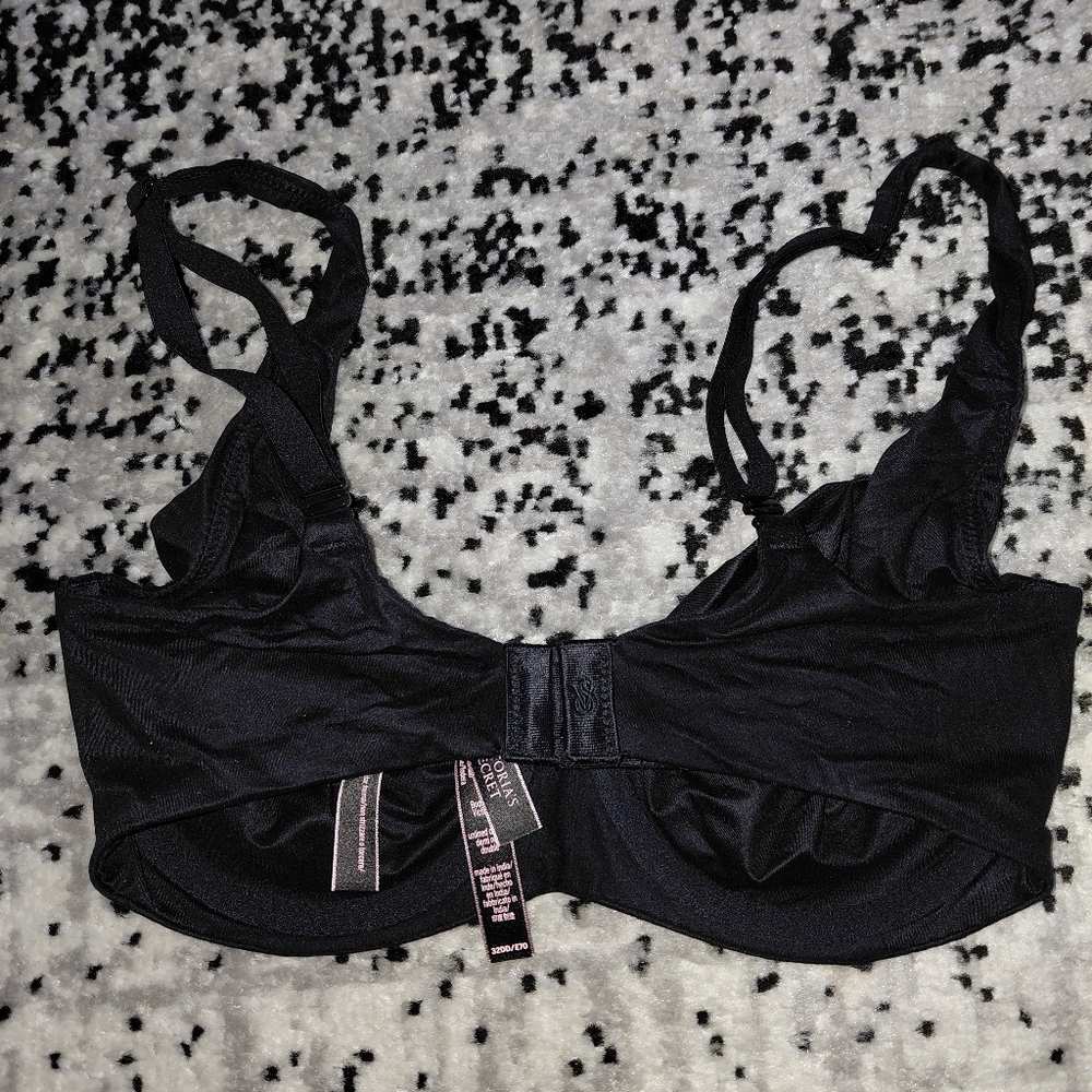 NWT Victoria's Secret Body by Victoria Unlined Demi Bra 32DD Solid Black - Picture 9 of 16